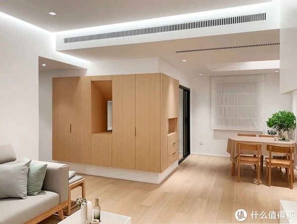 客厅|97平居室,无主灯照明全屋无死角!