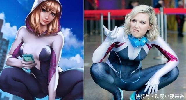 shi|打破次元壁的三位国外小姐姐,这波格温cos太完美了!