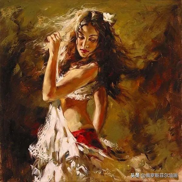 赏读&奔放美艳,活力无限~俄罗斯画家安德鲁的油画作品赏读