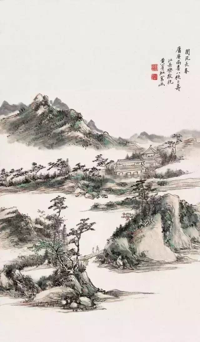 黄山汤口@黄宾虹山水画60幅，浑厚华滋，意境深邃，赏心悦目