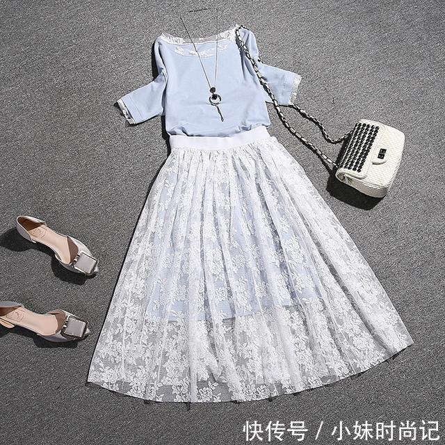 优雅 时髦又显气质的长裙套装,优雅女神范