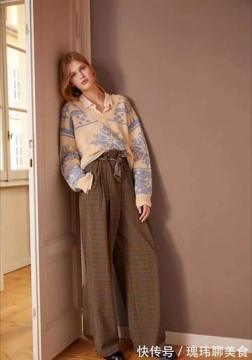 西装裤|深秋是时候穿毛衣了,送你3个搭配技巧,优雅温柔又时髦