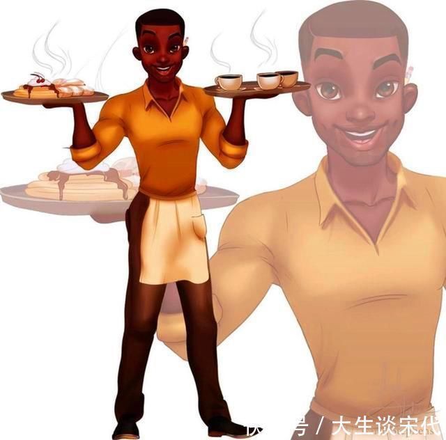 迪士尼公主|当迪士尼公主“性转”后,美人鱼变肌肉男,爱洛化身粉色系大叔