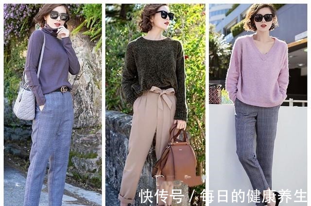 毛衣 秋冬季温柔轻熟风穿搭示范，温柔又有女人味，适合40岁女人穿！
