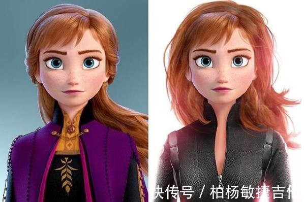 cos|当冰雪奇缘碰到复联,艾莎女王COS三个角色,安娜变黑寡妇