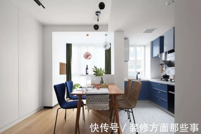 墙面|120平现代北欧风三居室,加入适当的深色设计更有格调