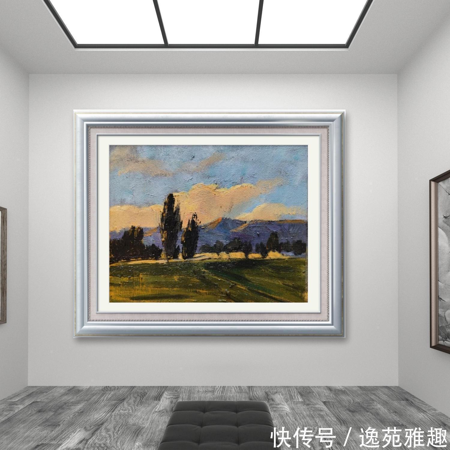 x60$「作品欣赏」心中有旷野，所画皆美景，油画艺术家殷国海作品欣赏