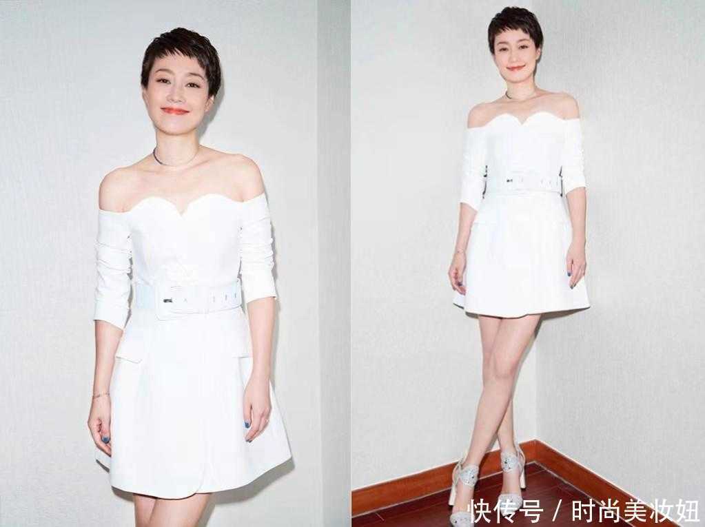 榜样|马伊琍离婚后活出自我，穿白色连衣裙高级优雅，中年女性的榜样
