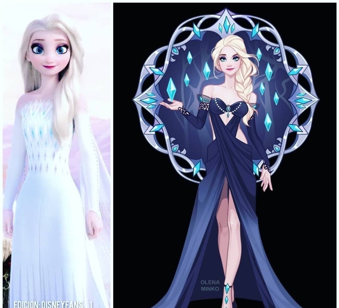 “御姐版”迪士尼公主，全员化身高冷小姐姐，演绎“姐就是女王”