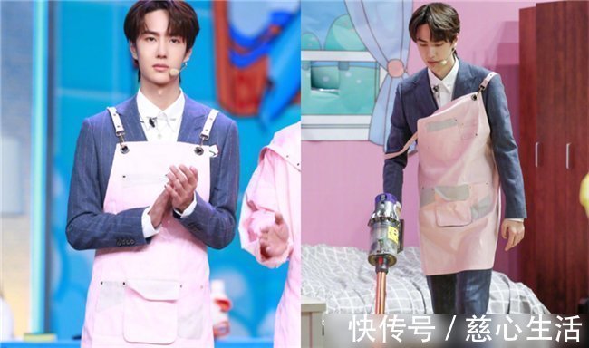 做饭|蔡徐坤穿围裙，李易峰穿围裙，王俊凯穿围裙，看到邓伦不厚道地笑了