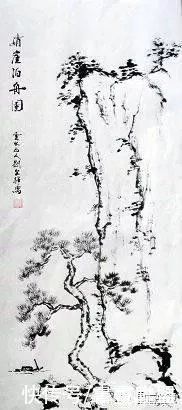 柳树#中国画如何画松树、丛树、柳树、竹林，中国画树的画法大全