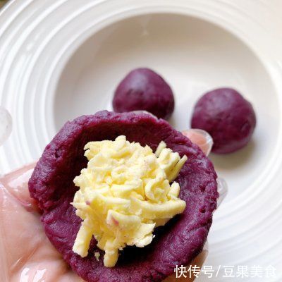 教程|百吃不腻的「缤纷下午茶」 虎皮饽饽-紫薯仙豆糕教程