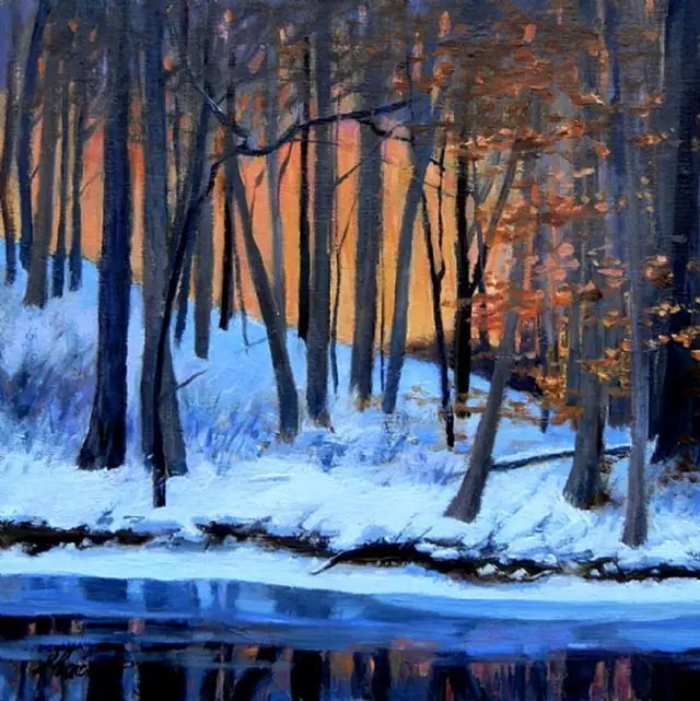 油画#加拿大画家Lili Anne Laurin的风景油画,在形色光影中倾洒出绝美风景