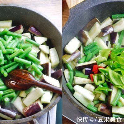 饭菜|茄子烧豆角干饭人的无敌下饭菜
