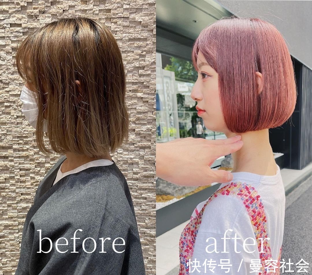 染发 发型这样换,效果就是不一样,美到就像变个人