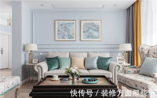 卡座|100平美式风三居室，卡座与餐边柜一体式设计颜值很高