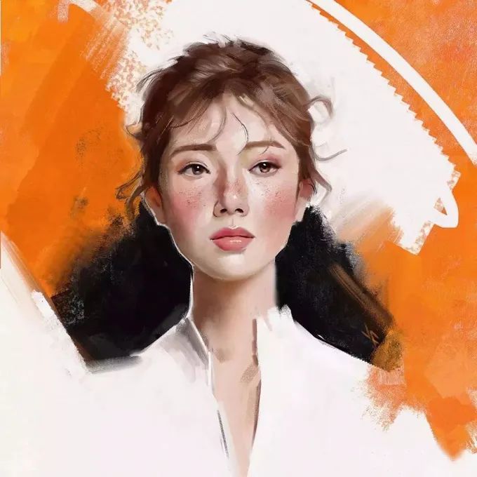 小姐姐#仙女般的小姐姐，清纯不做作的肖像画