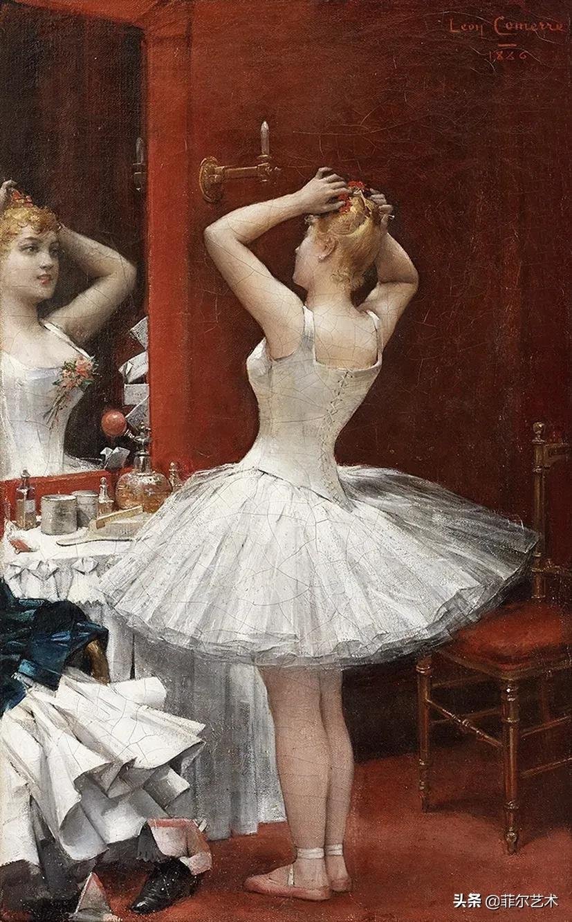肖像@法国学院派著名画家科默尔,笔下的美丽女性犹如天使下凡