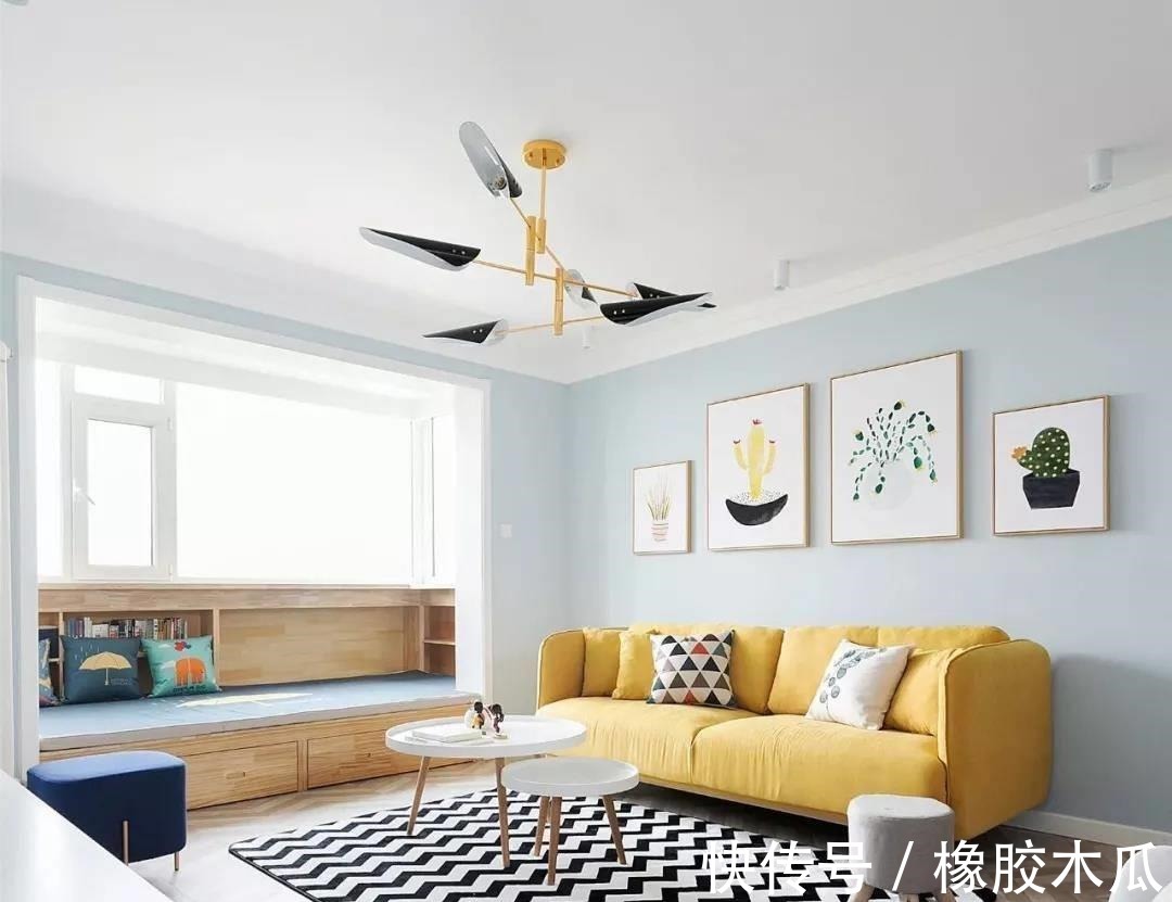 小清新|63㎡北欧两居室,小清新风格,温馨又惬意!