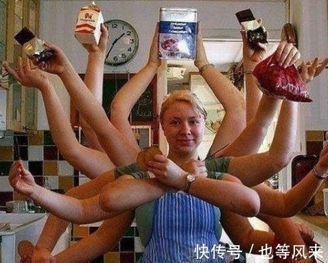 |搞笑图片幽默段子笑话:这千手观音第一次见,想必是个做菜能手