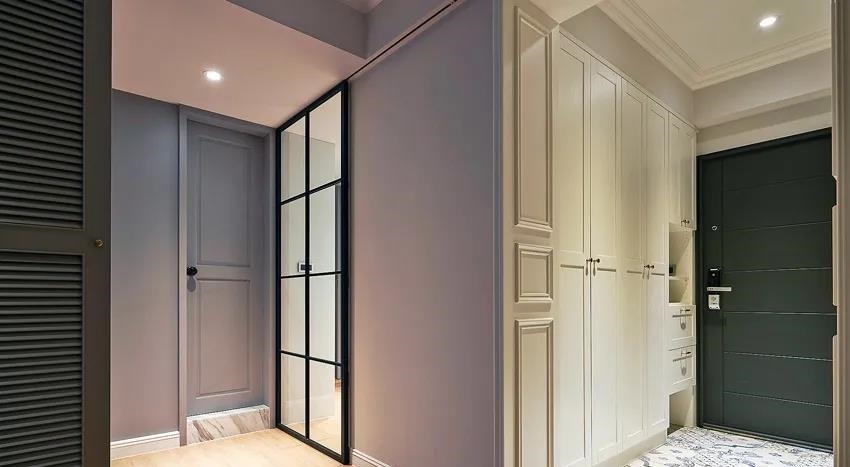 门厅|设计师爆改66㎡老破小,挤出3房2厅,颜值堪称“小豪宅”