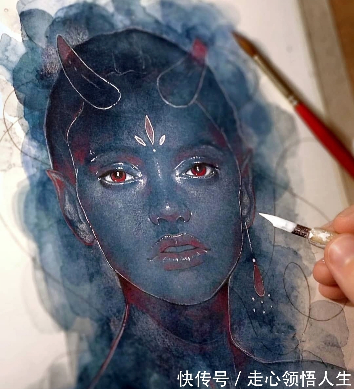 希腊$寂静宇宙中的明眸:色彩与金箔的交融,插画家卡法西斯的神话四季