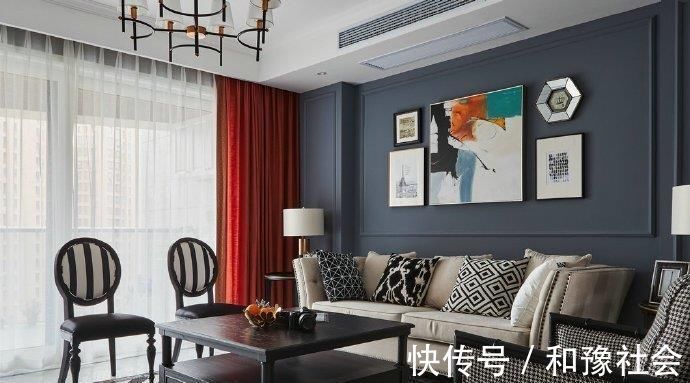 设计|现代三居室房屋设计,美式大气与奢华的气息,彰显静谧时尚