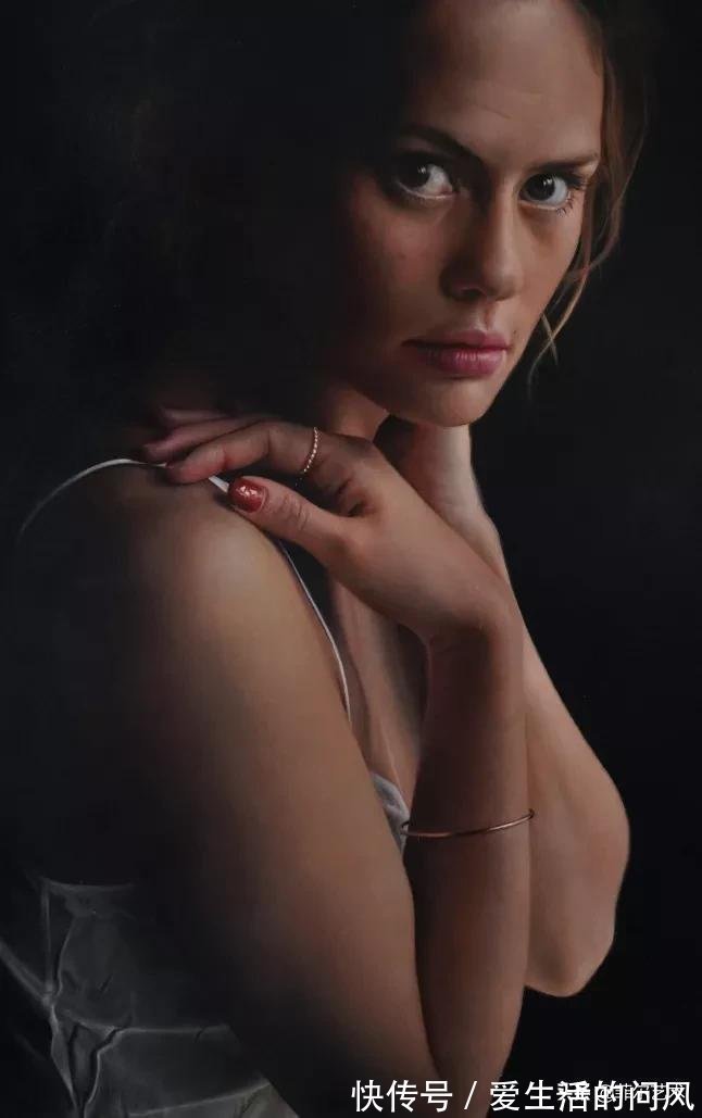 安妮·@法国画家安妮·罗达超高清、超写实人物油画作品欣赏