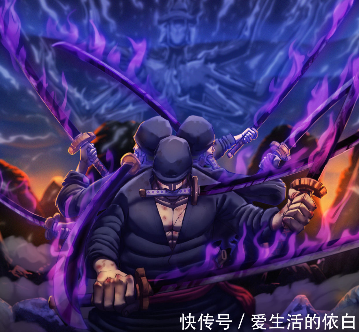 海賊王|海賊王1027話情報:KING被索隆壓制,面具被破,露出半面真容