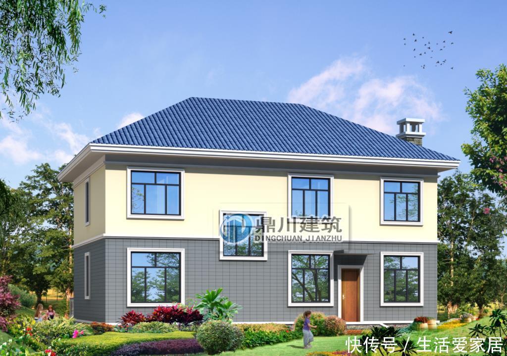 小别墅|回村建二层小别墅，房子建成+室内外装修，花了50多万，看看咋样
