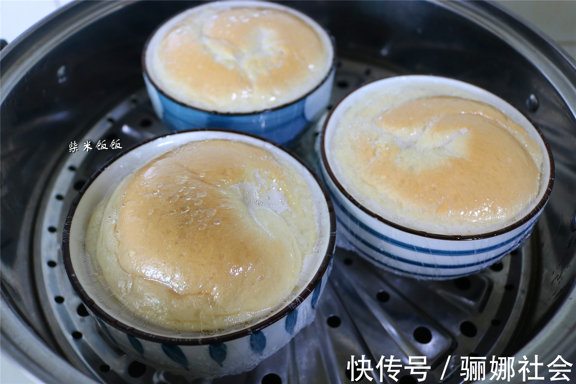 筋道|这个面包不用烤,蒸一蒸就可以,香软又筋道,夏天吃特别好