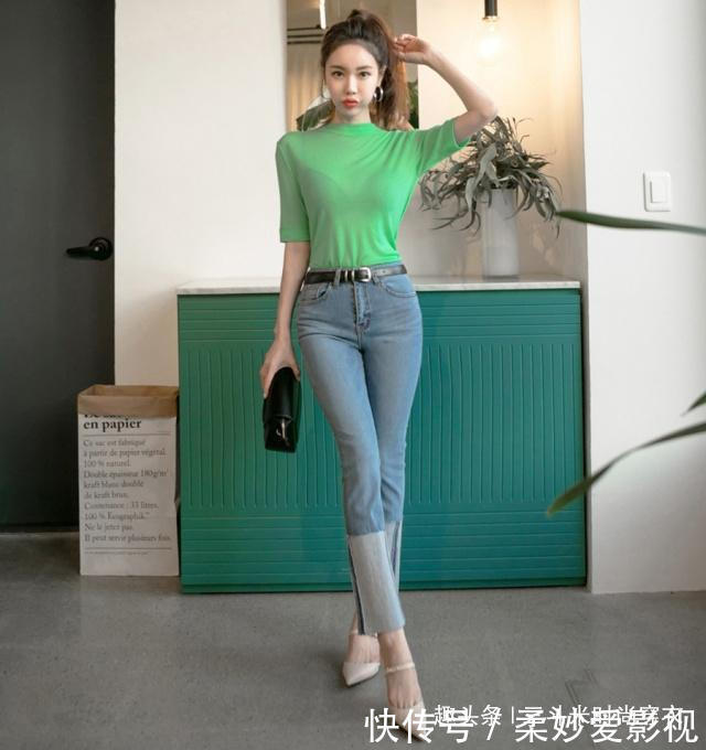 百搭|小脚牛仔裤，简约外形靓丽百搭，精致线条身材秀出女人美！