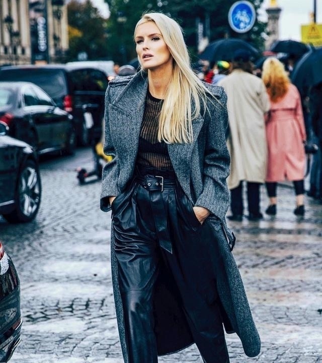 层次感 “阔腿裤”大势已去,今年流行用这条裤子配风衣,时髦显瘦又洋气