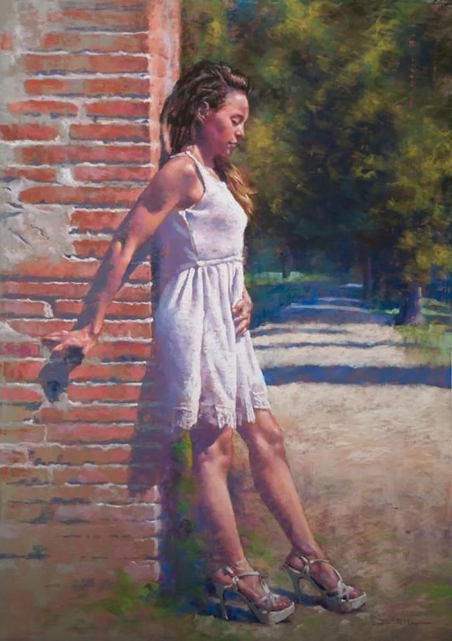 艺术学院$法国女画家:魅力独特的色粉味道