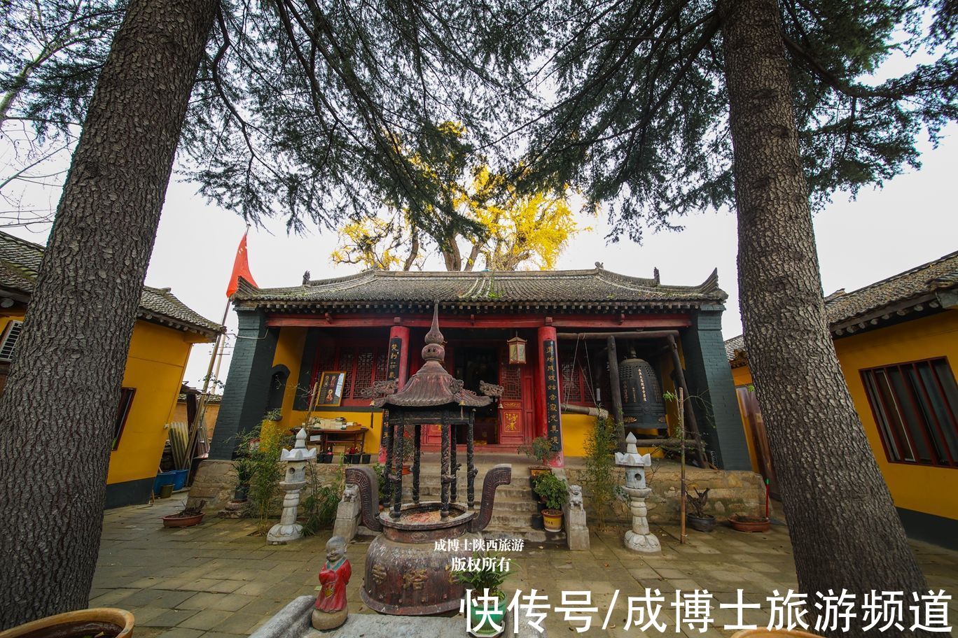 寺院|西安百塔寺为佛教三阶教祖庭，然而并没有塔，只有一棵千年银杏