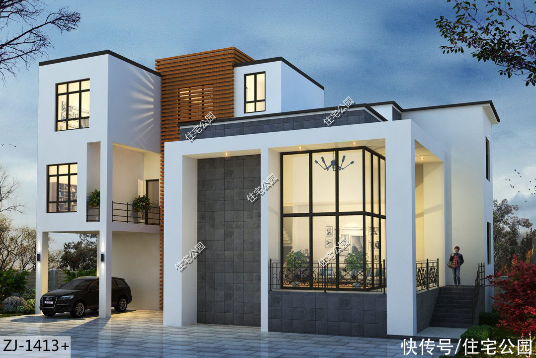 平面|分享10套带落地窗的别墅图,农村房子这么建,谁还稀罕去城里?