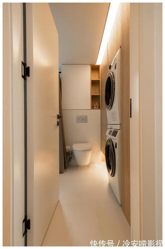 主卧|50㎡一字户型，逆袭两居室，独立厨房+办公区+浴缸全都有，真赞！