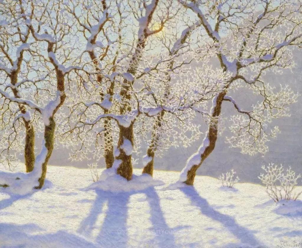 艺术家@这位俄罗斯画家,不愧为光与雪的大师!