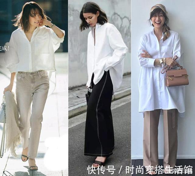 百褶裙|白衬衫这样穿太好看了吧,简约大方又气质,普通人也能驾驭