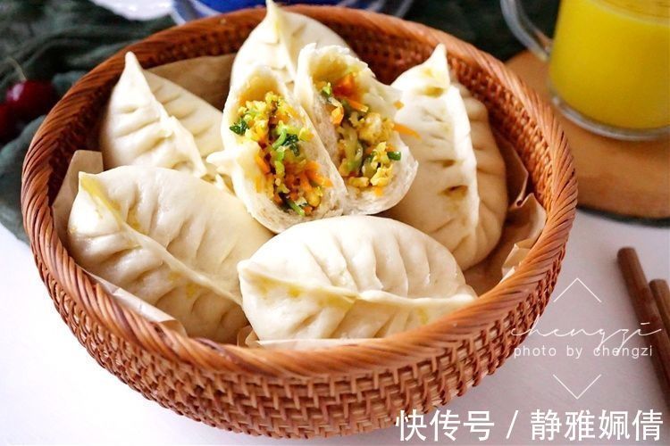 包子|素馅包子怎么调馅不出水？好方法交给你，咬一口鲜嫩多汁，真鲜啊