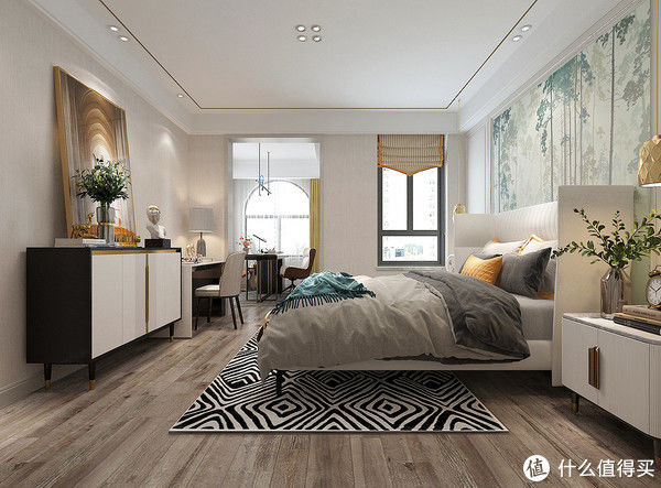 暖白色|看了她家的现代轻奢风，被彻底“治愈”了，打开房门就被惊艳到了