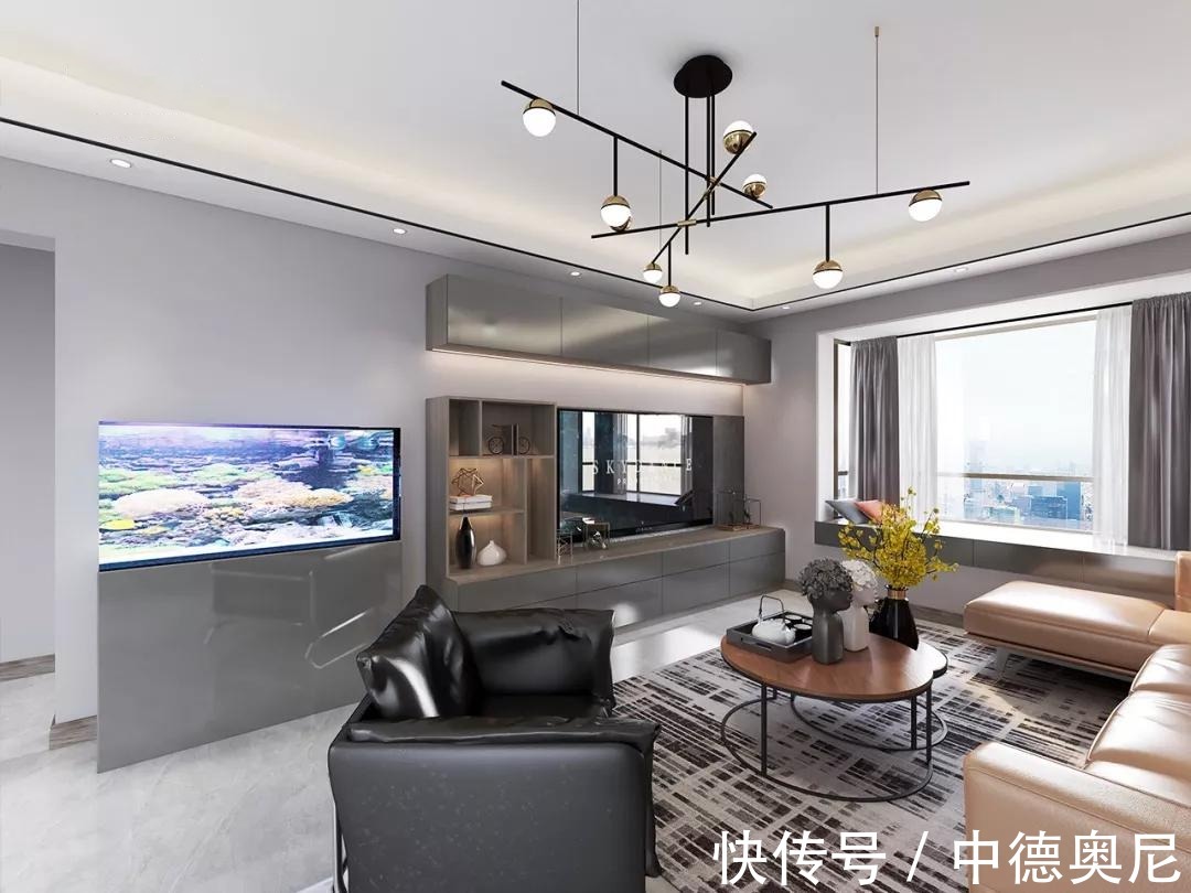 客厅|优雅的灰调空间，优雅、大方、耐看