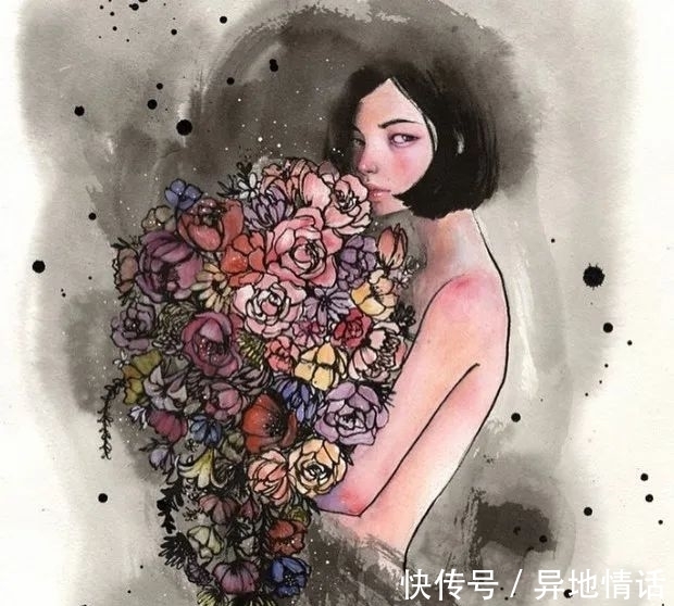 斯特拉·伊姆·赫特伯格@她手绘插画女孩,独特的气质,比任何头像壁纸还美