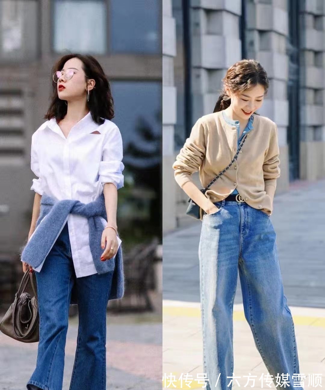 包臀裙|30、40岁女人可照搬的优雅穿搭，治愈感蓝色系，优雅又高级