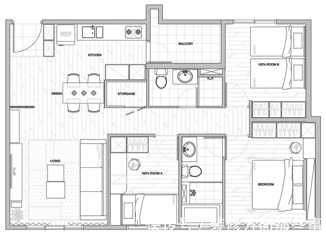 小户型|72平现代风小户型居然有小吧台设计，这就是理想之家