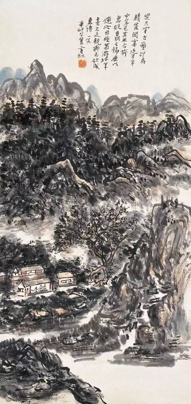 黄山汤口@黄宾虹山水画60幅，浑厚华滋，意境深邃，赏心悦目