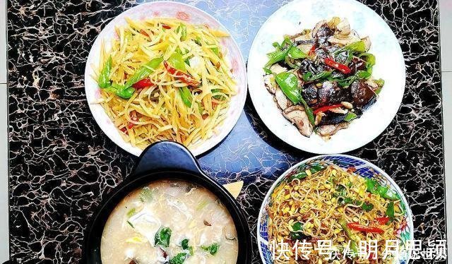 香菇片|看看我花1小时做的晚餐,成本10元钱,做了4道菜,全家吃得肚子圆