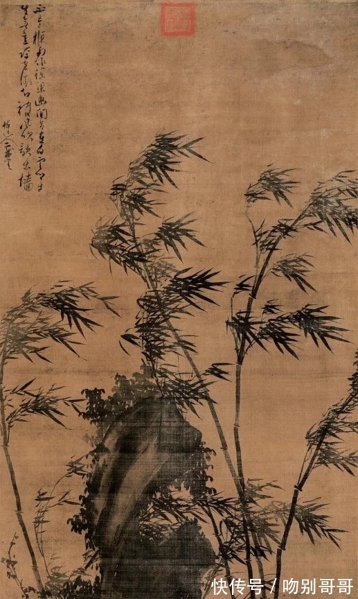 画竹!吴镇画竹,超凡脱俗!