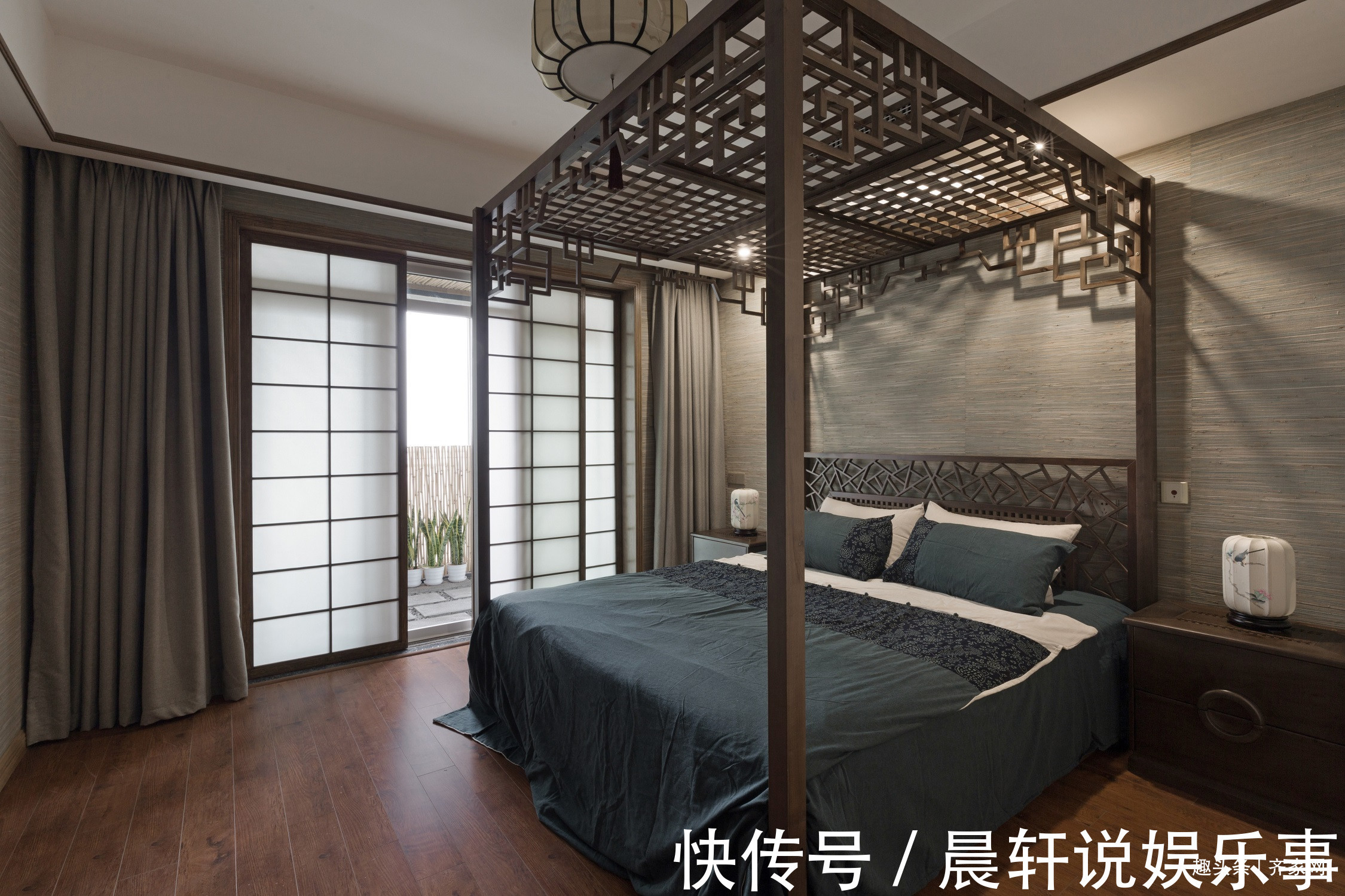 传统|150平中式风,传统靠椅,棚架床,古色古香,韵味十足!