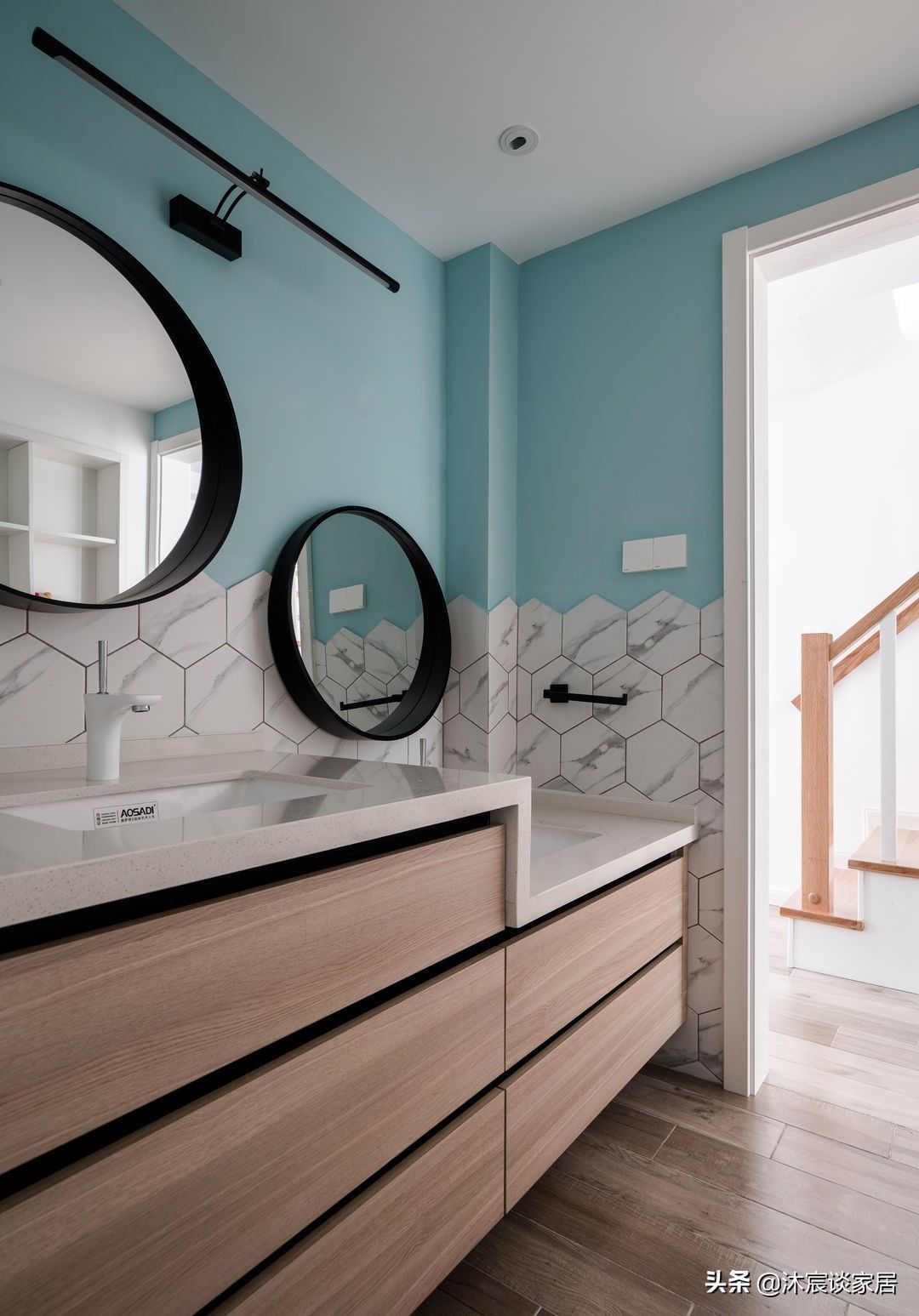 垃圾粉碎机|等我再装修，玄关就学她家这样，一半瓷砖一半漆，温馨自然有格调